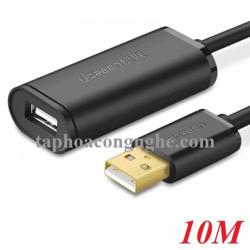 Ugreen 10321 10M màu Đen Cáp tín hiệu nối dài USB 2.0 có chip khuếch đại cao cấp US121 30010321
